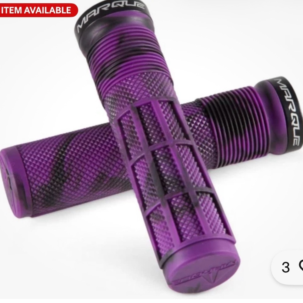 MARQUE Race Mountain Bike Handlebar Grips - purple black